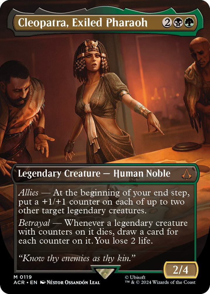 Cleopatra, Exiled Pharaoh 119/110 (Universes Beyond: Assassin's Creed)  - Borderless | Good Games Modbury