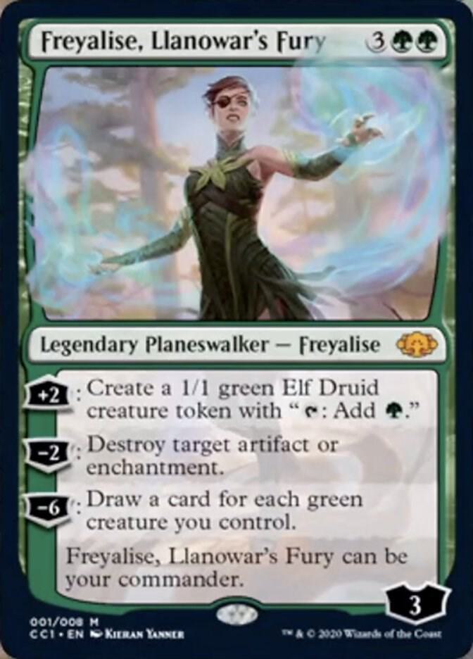 Freyalise, Llanowar's Fury 1/8 (Commander Collection: Green)  - Foil | Good Games Modbury