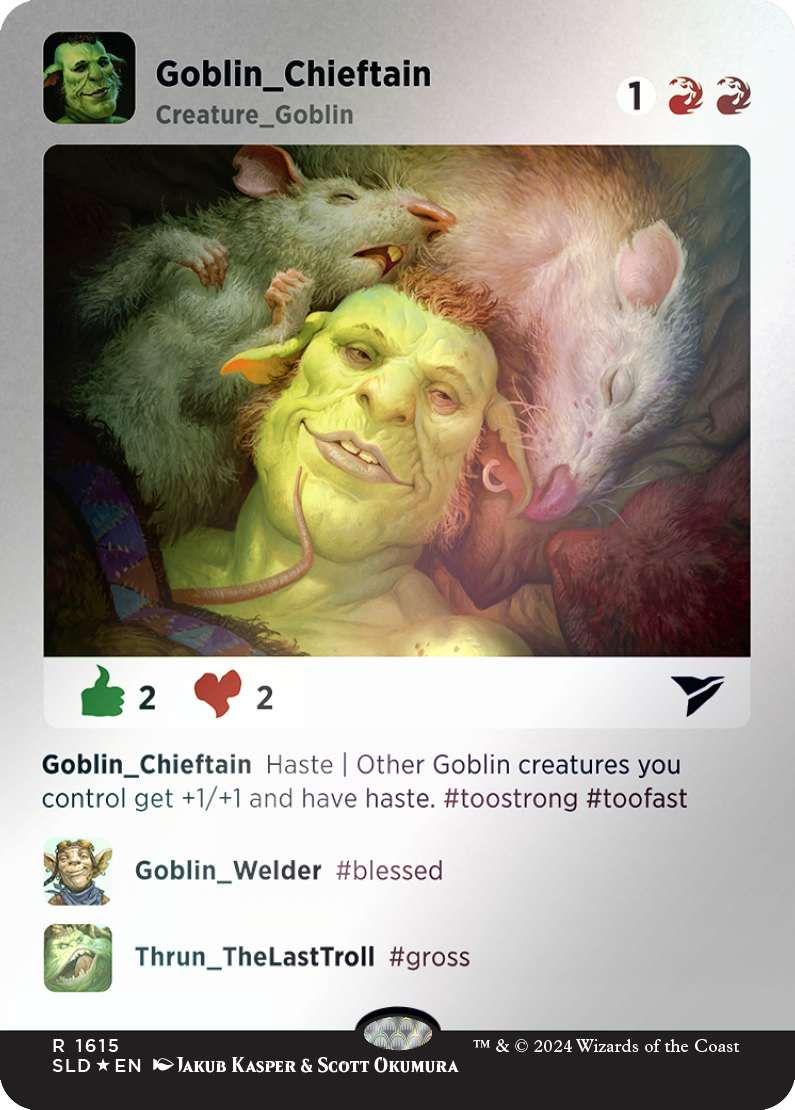 Goblin Chieftain (Rainbow Foil) [Secret Lair Drop Series] | Good Games Modbury