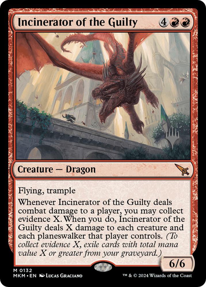 Incinerator of the Guilty 132p/182 (Promo Pack: Murders at Karlov Manor)  - Foil | Good Games Modbury