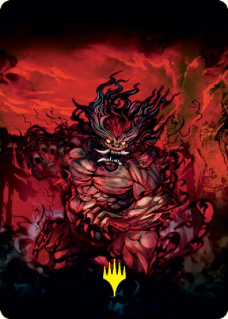 Vessel of the All-Consuming Art Card (Gold-Stamped Signature) [Kamigawa: Neon Dynasty Art Series] | Good Games Modbury