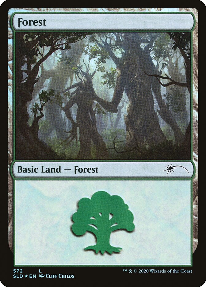 Forest (Tree Hugging) (572) [Secret Lair Drop Promos] | Good Games Modbury