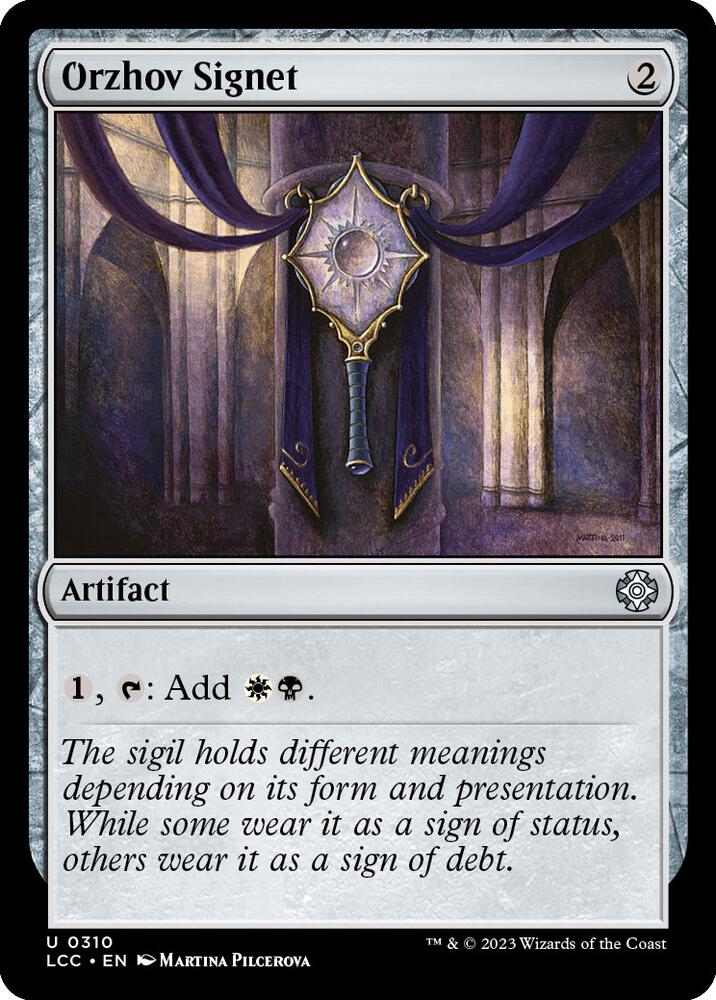 Orzhov Signet 310/370 (Commander: The Lost Caverns of Ixalan)  | Good Games Modbury