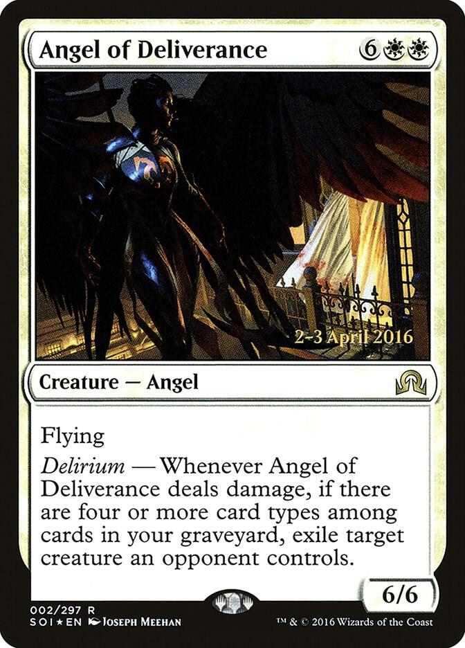 Angel of Deliverance 2s/89 (Prerelease Cards)  - PreRelease Foil | Good Games Modbury
