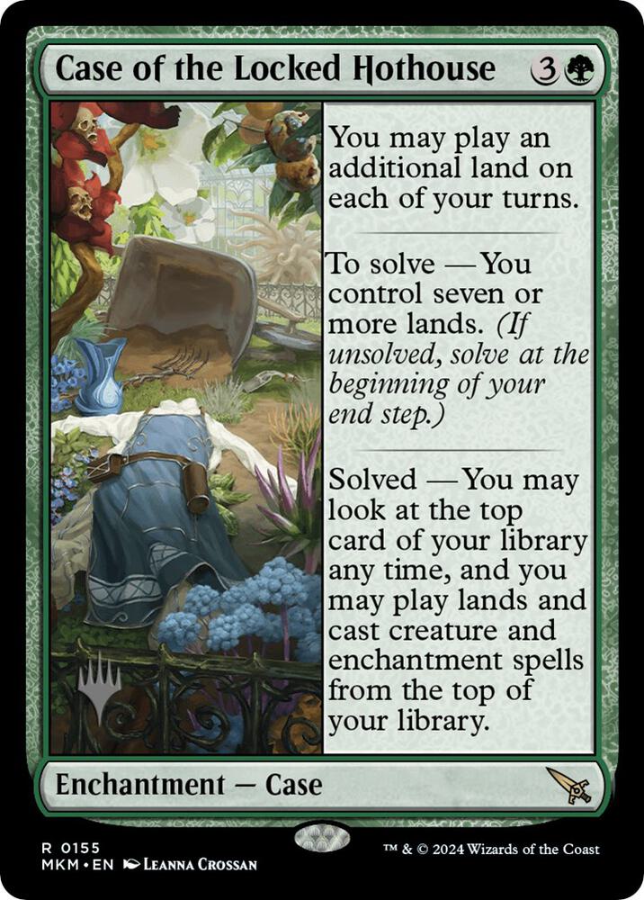 Case of the Locked Hothouse 155 (Promo Pack: Murders at Karlov Manor)  - Foil | Good Games Modbury