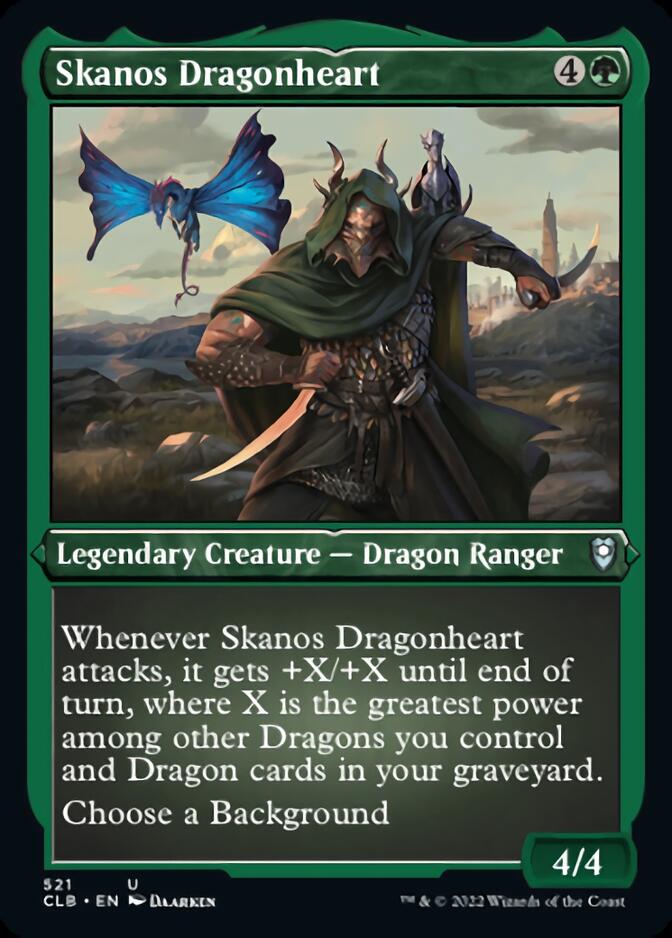 Skanos Dragonheart (Foil Etched) [Commander Legends: Battle for Baldur's Gate] | Good Games Modbury