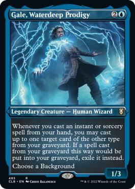 Gale Waterdeep Prodigy Foil Etched 485 (Commander Legends: Battle for Baldur's Gate)  - Foil | Good Games Modbury