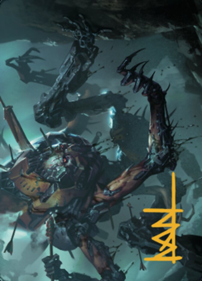 Scrapwork Rager Art Card (Gold-Stamped Signature) [The Brothers' War Art Series] | Good Games Modbury