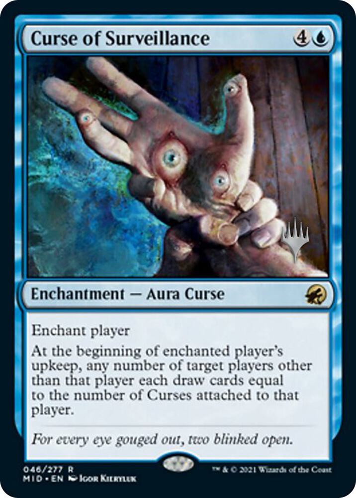 Curse of Surveillance 46p/171 (Promo Pack: Innistrad: Midnight Hunt)  | Good Games Modbury