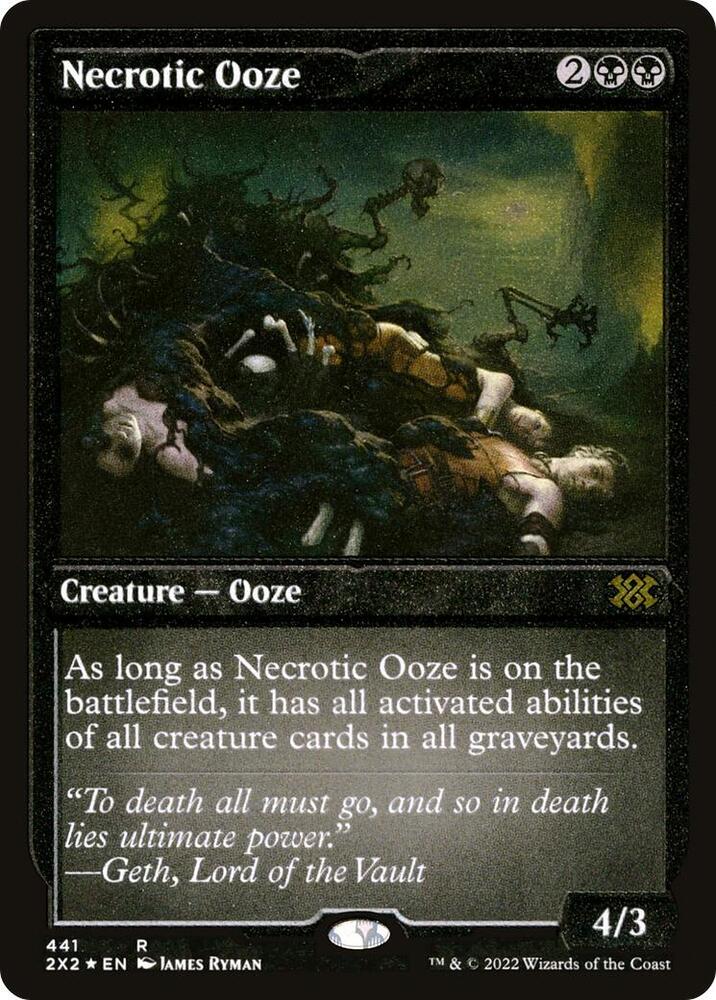 Necrotic Ooze Foil Etched 441 (Double Masters 2022)  - Foil | Good Games Modbury
