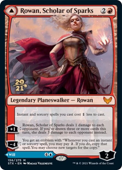 Rowan, Scholar of Sparks // Will, Scholar of Frost [Strixhaven: School of Mages Prerelease Promos] | Good Games Modbury