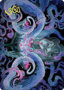 Demonic Bargain Art Card Gold Stamped Signature 30 (Art Series: Innistrad: Crimson Vow)  | Good Games Modbury
