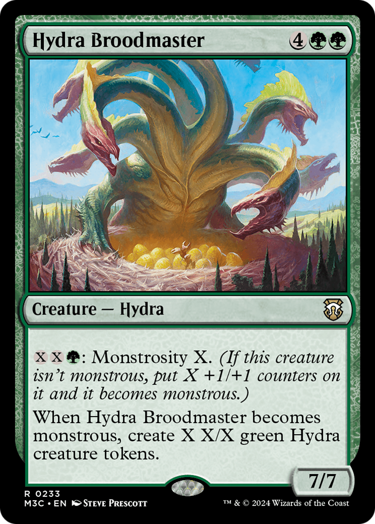 Hydra Broodmaster (Ripple Foil) [Modern Horizons 3 Commander] | Good Games Modbury