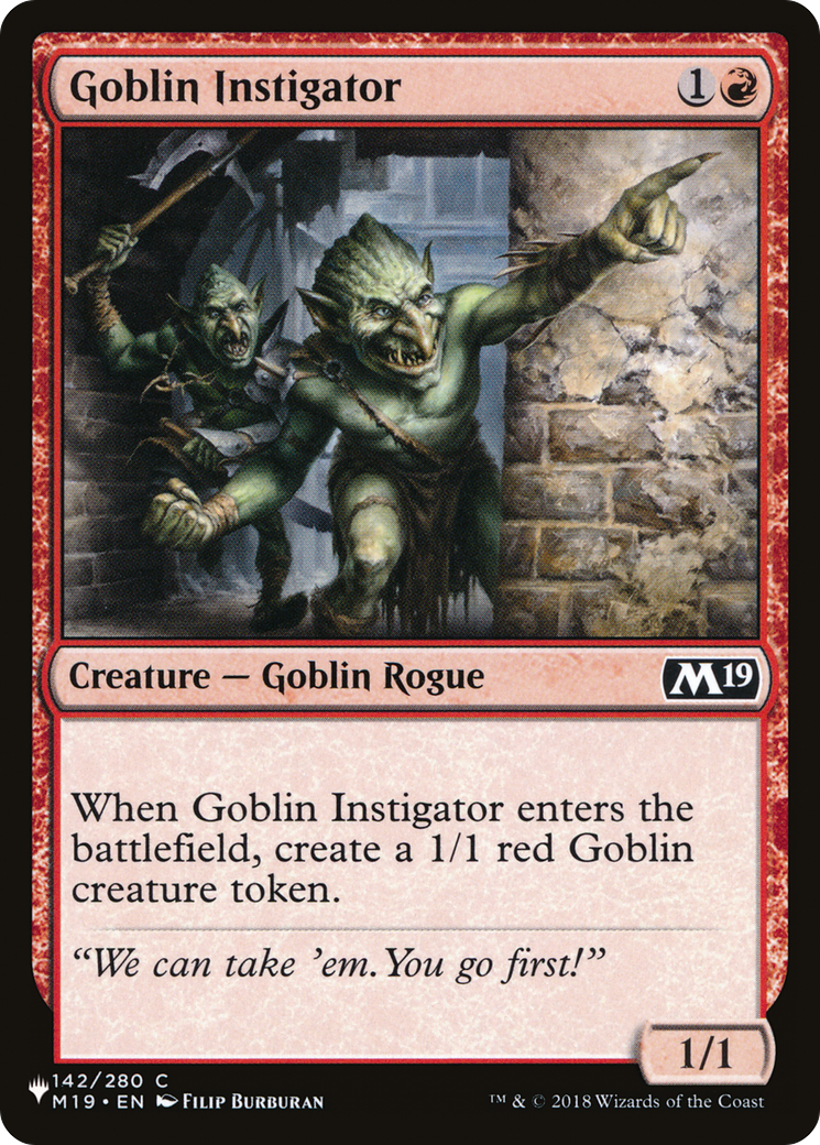 Goblin Instigator [The List Reprints] | Good Games Modbury