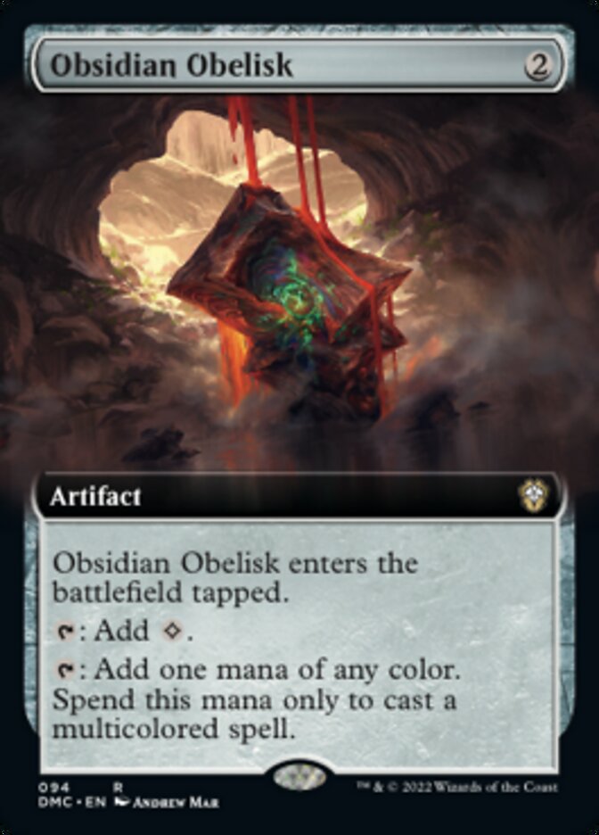 Obsidian Obelisk (Extended Art) [Dominaria United Commander] | Good Games Modbury