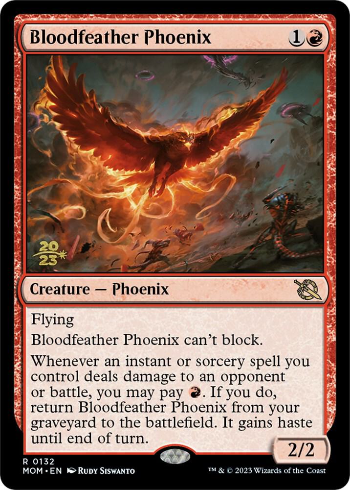Bloodfeather Phoenix 132s/162 (Prerelease Cards)  - Foil | Good Games Modbury