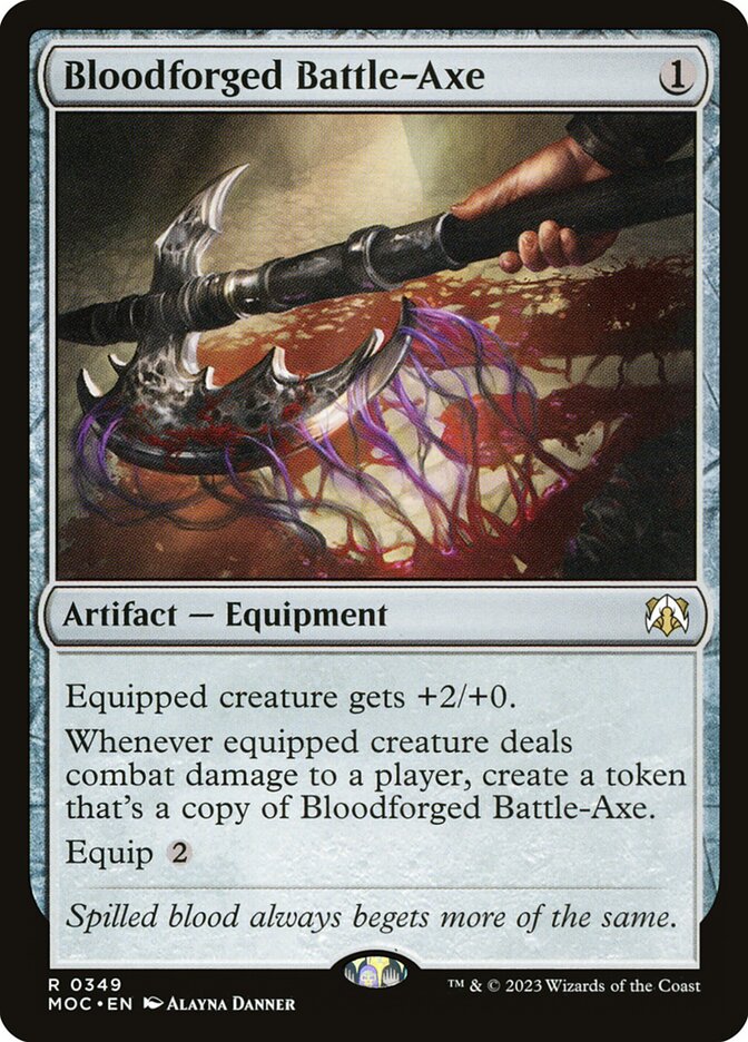Bloodforged Battle-Axe 349/444 (Commander: March of the Machine)  | Good Games Modbury