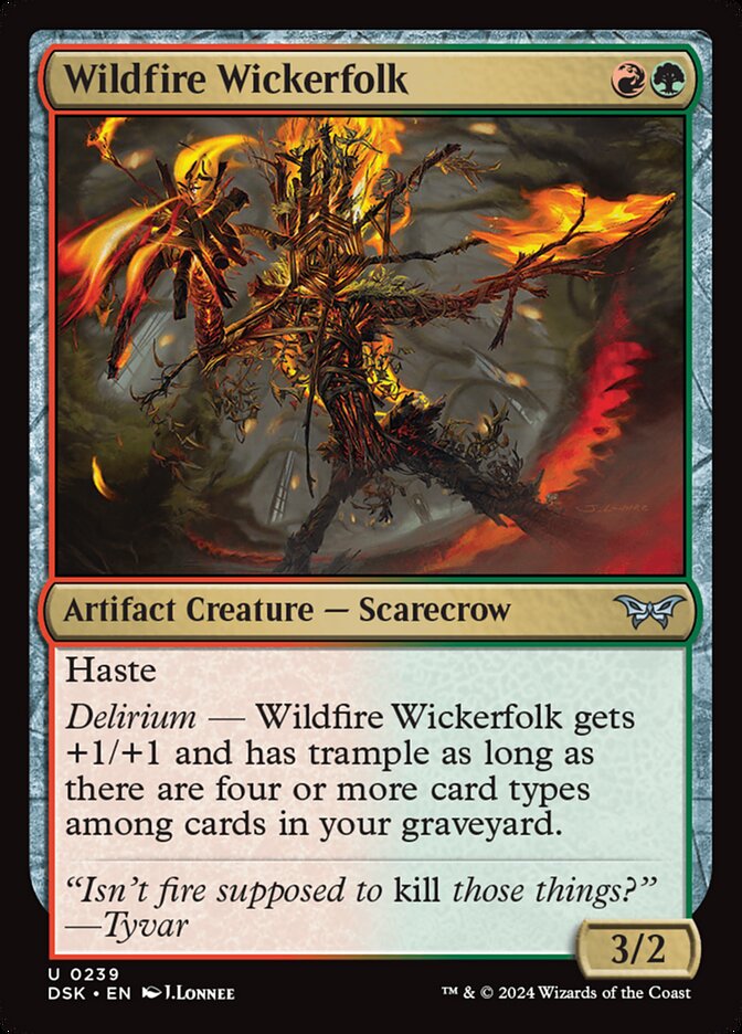 Wildfire Wickerfolk 239 (Duskmourn: House of Horror)  | Good Games Modbury