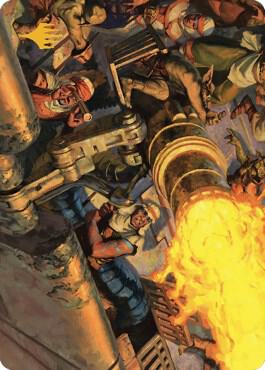 Mana Cannons Art Card Gold Stamped Signature 36 (Art Series: Dominaria United)  | Good Games Modbury
