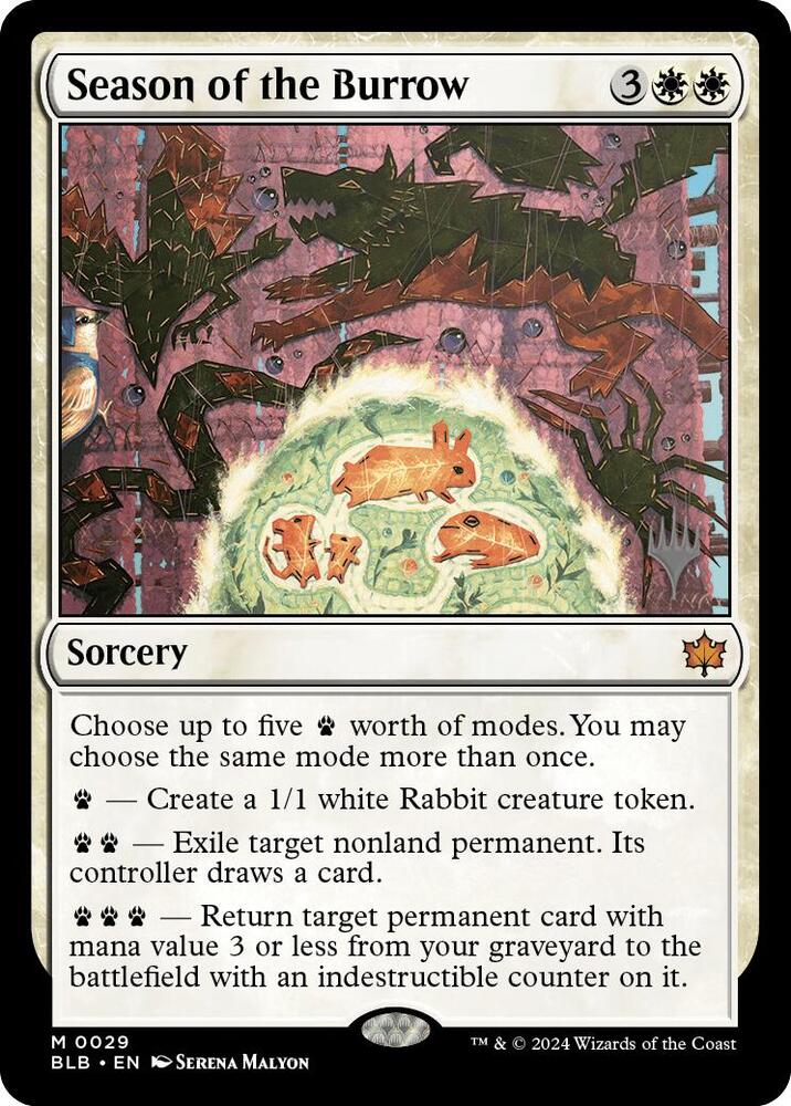 Season of the Burrow 29 (Promo Pack: Bloomburrow)  - Foil | Good Games Modbury