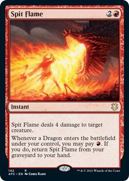 Spit Flame 142/62 (Commander: Adventures in the Forgotten Realms)  | Good Games Modbury