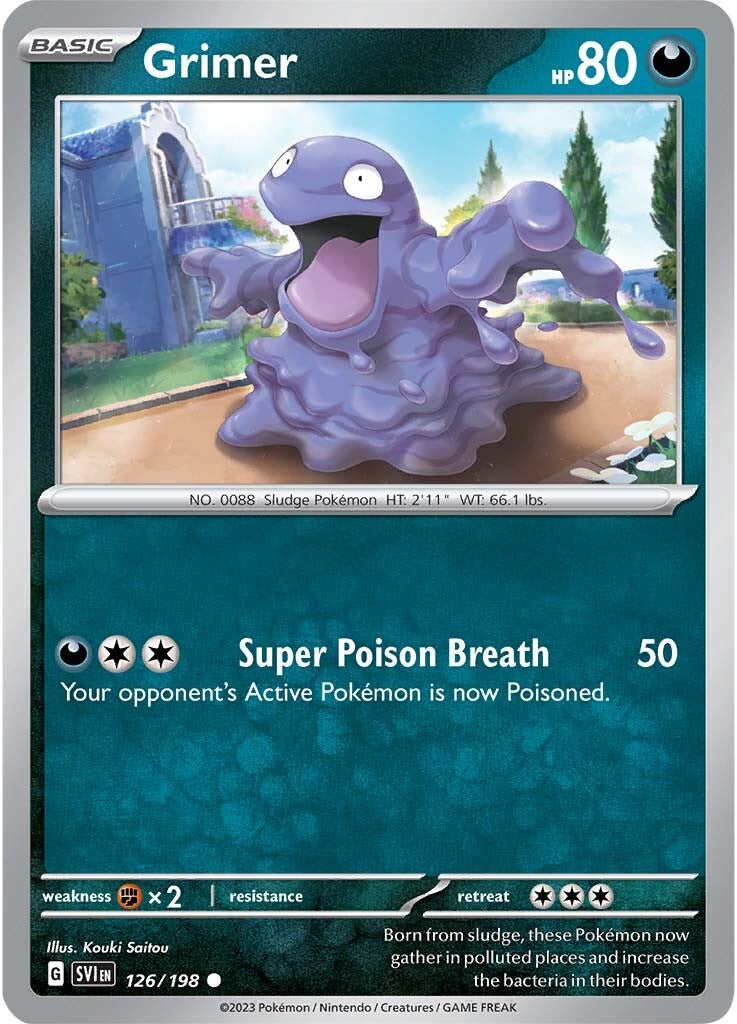 Grimer (126/198) [Scarlet & Violet: Base Set] | Good Games Modbury