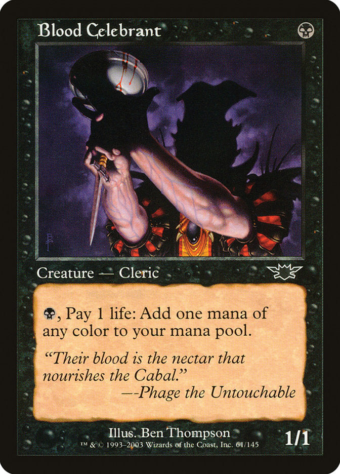 Blood Celebrant 61/145 (Legions)  - Foil | Good Games Modbury
