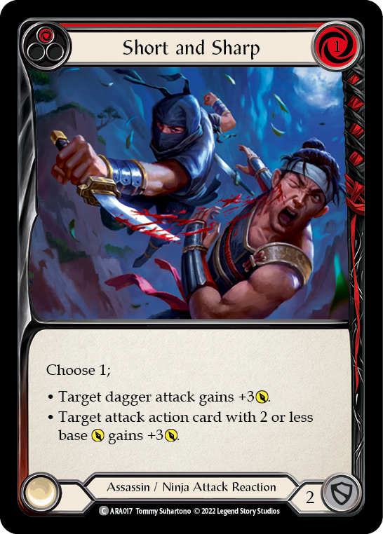 Short and Sharp (Red) [ARA017] (Outsiders Arakni Blitz Deck) | Good Games Modbury