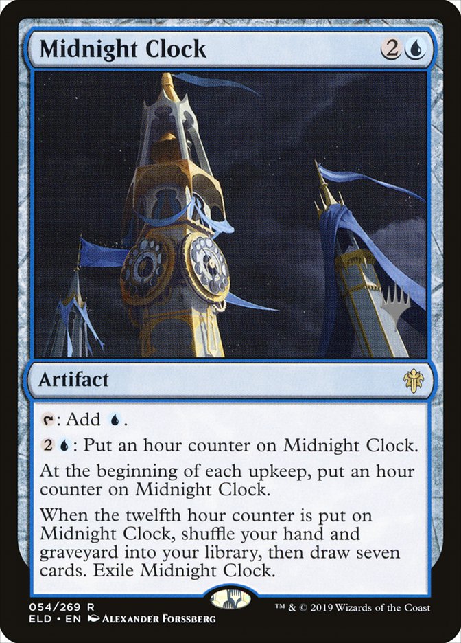 Midnight Clock (Promo Pack) [Throne of Eldraine Promos] | Good Games Modbury