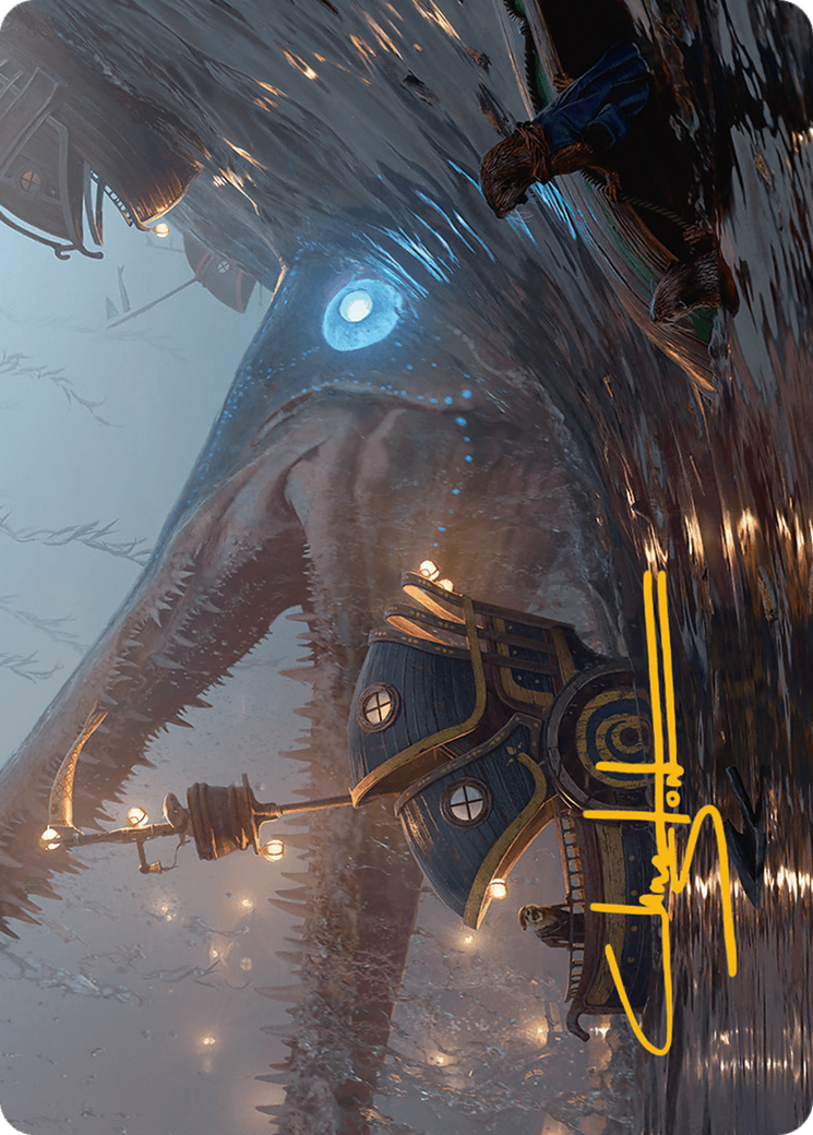 Eluge, the Shoreless Sea Art Card (Gold-Stamped Signature) [Bloomburrow Art Series] | Good Games Modbury