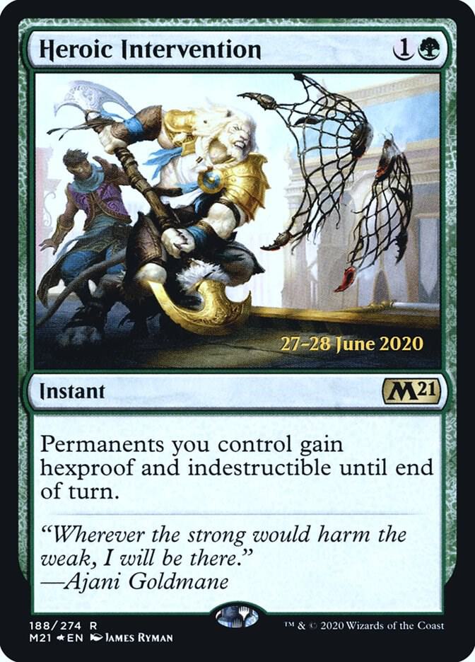 Heroic Intervention M21 188s/137 (Prerelease Cards)  - Foil | Good Games Modbury