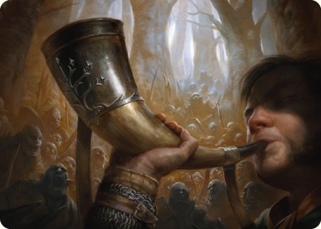 Horn of Gondor Art Card [The Lord of the Rings: Tales of Middle-earth Art Series] | Good Games Modbury