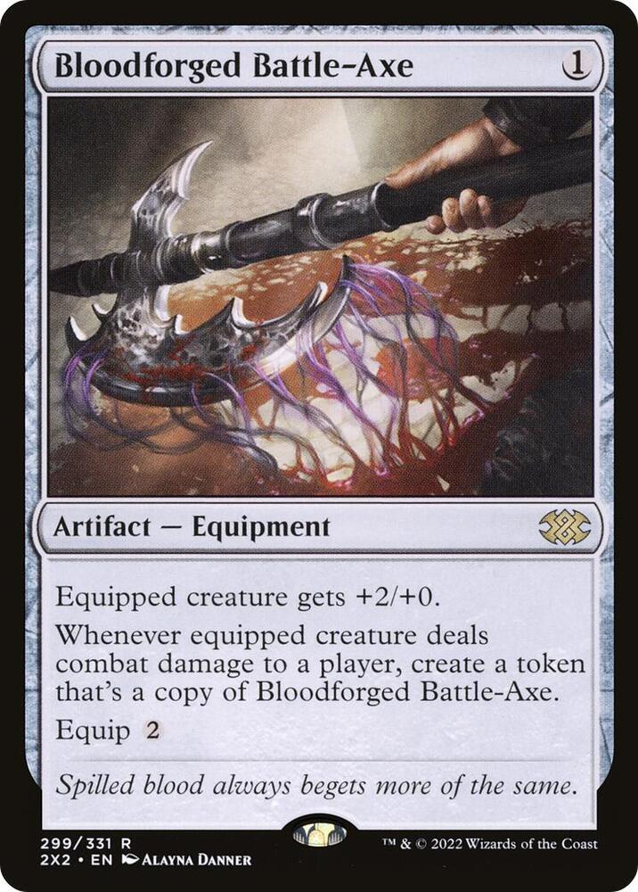 Bloodforged Battle Axe 299/331 (Double Masters 2022)  - Foil | Good Games Modbury