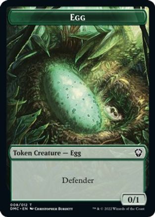 Snake // Egg Double-Sided Token [Dominaria United Commander Tokens] | Good Games Modbury