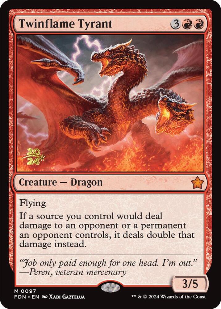 Twinflame Tyrant 97s/101 (Prerelease Cards)  - Foil | Good Games Modbury