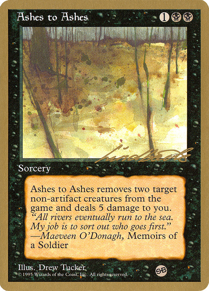 Ashes to Ashes (Leon Lindback) (SB) [Pro Tour Collector Set] | Good Games Modbury