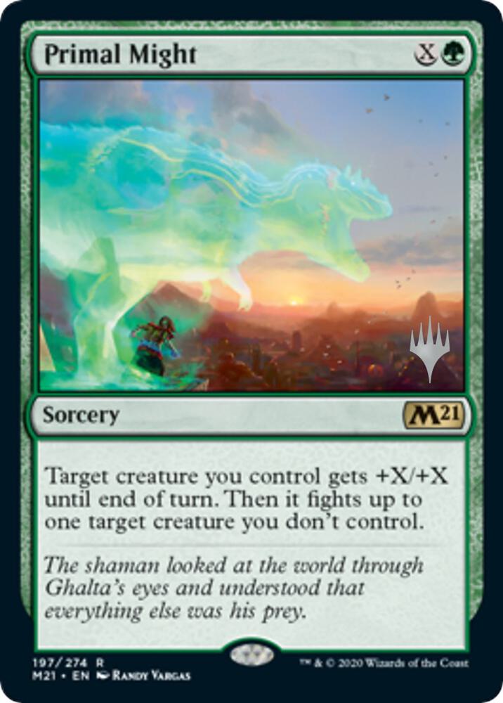 Primal Might 197 (Promo Pack: Core Set 2021)  - Foil | Good Games Modbury