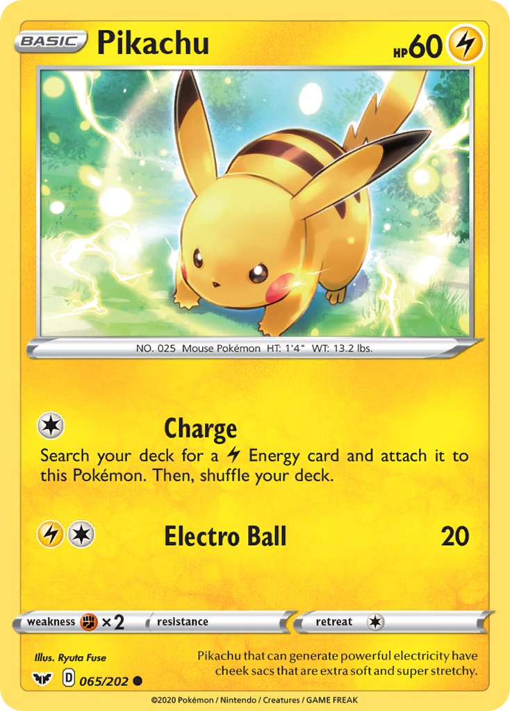 Pikachu (065/202) [Sword & Shield: Base Set] | Good Games Modbury