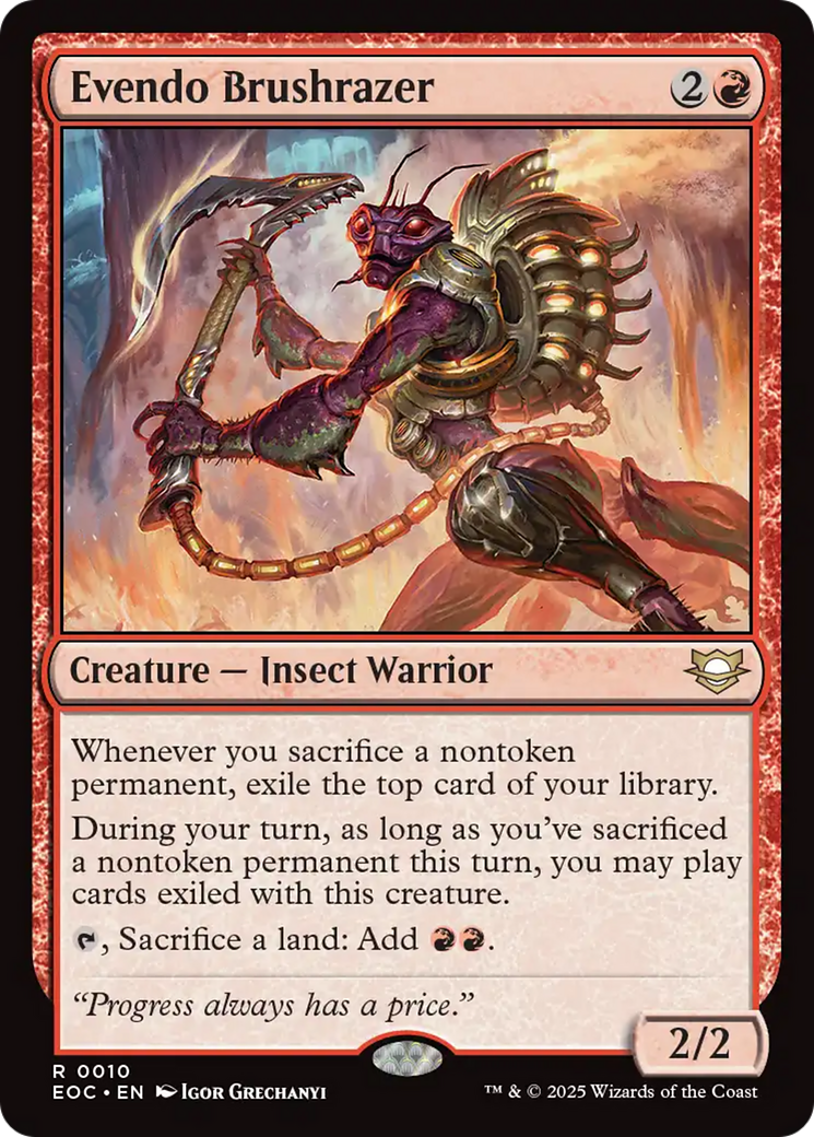 Evendo Brushrazer [Edge of Eternities Commander] | Good Games Modbury