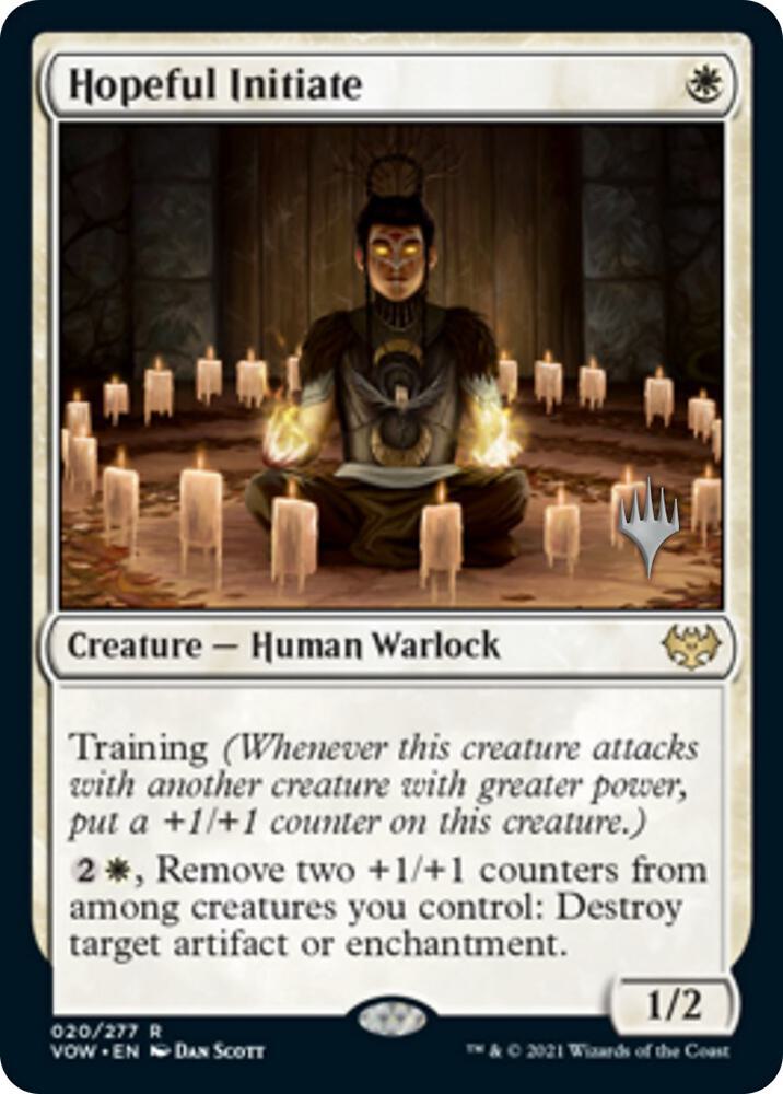 Hopeful Initiate 20p/137 (Promo Pack: March of the Machine)  - Foil | Good Games Modbury