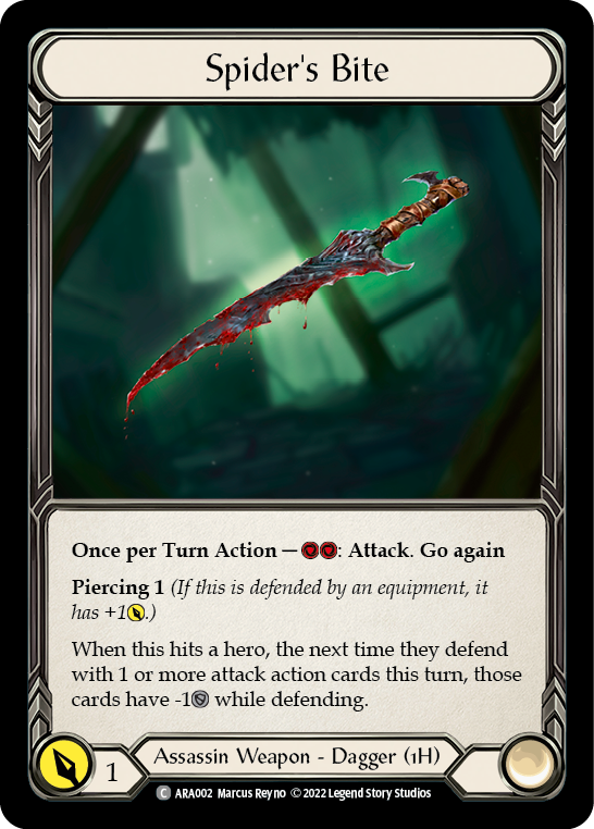 Spider's Bite [ARA002] (Outsiders Arakni Blitz Deck) | Good Games Modbury