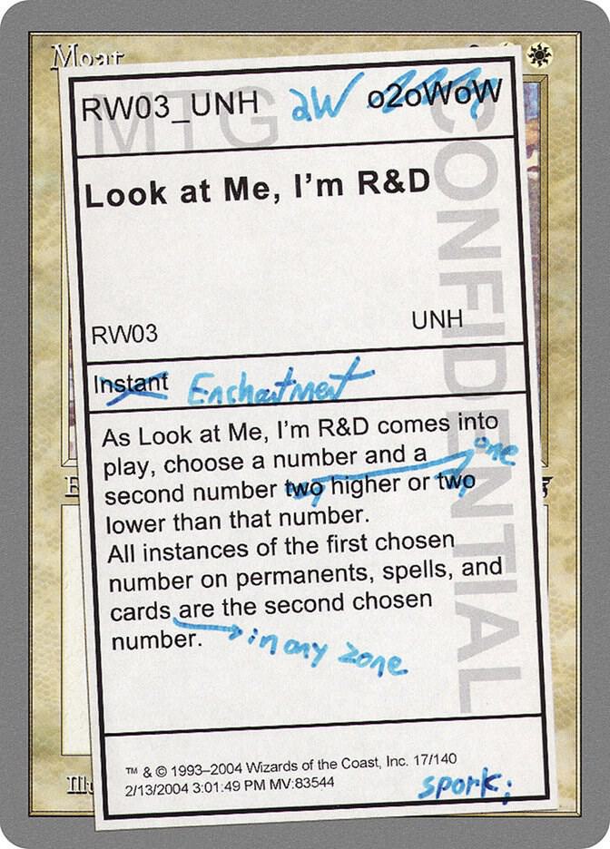 Look at Me Im R&D 17/140 (Unhinged)  - Foil | Good Games Modbury