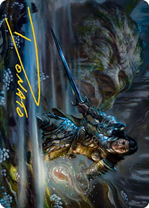 Carth the Lion Art Card Gold Stamped Signature 47 (Art Series: Modern Horizons 2)  | Good Games Modbury