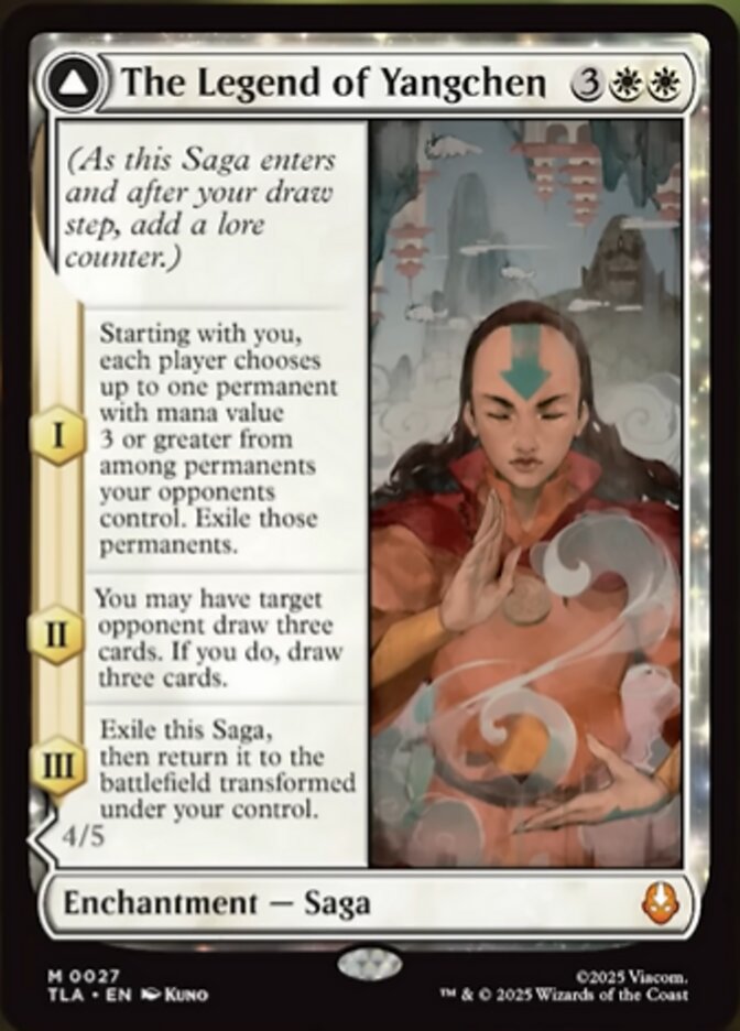 The Legend of Yangchen // Avatar Yangchen 27/286 (Avatar: The Last Airbender)  - Foil | Good Games Modbury