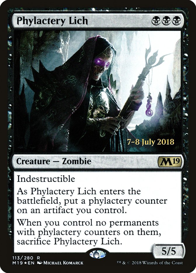 Phylactery Lich [Core Set 2019 Prerelease Promos] | Good Games Modbury