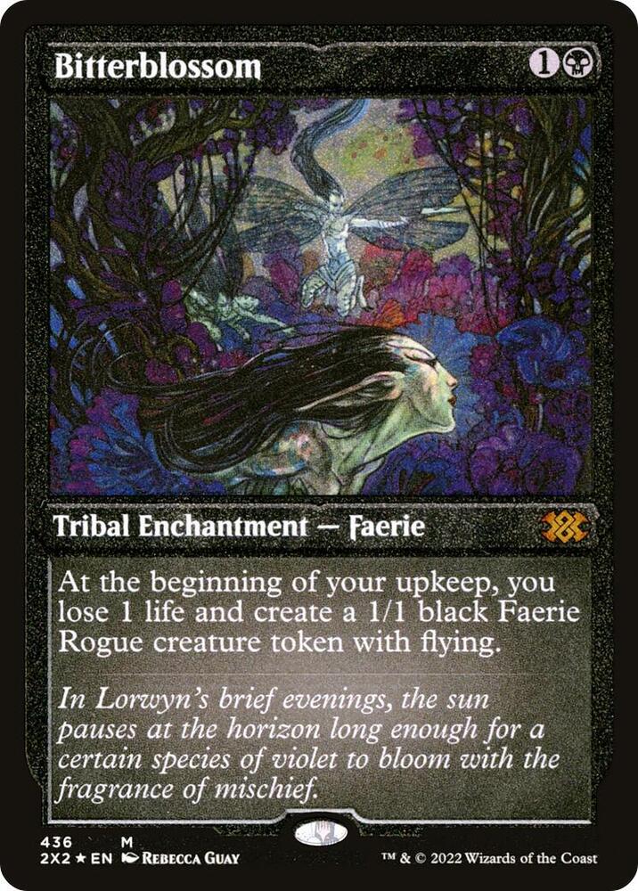 Bitterblossom Foil Etched 436 (Double Masters 2022)  - Foil | Good Games Modbury
