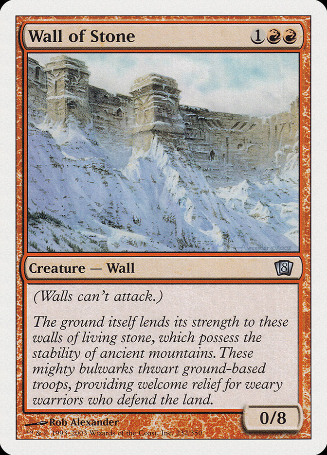 Wall of Stone 232/350 (8th Edition)  | Good Games Modbury