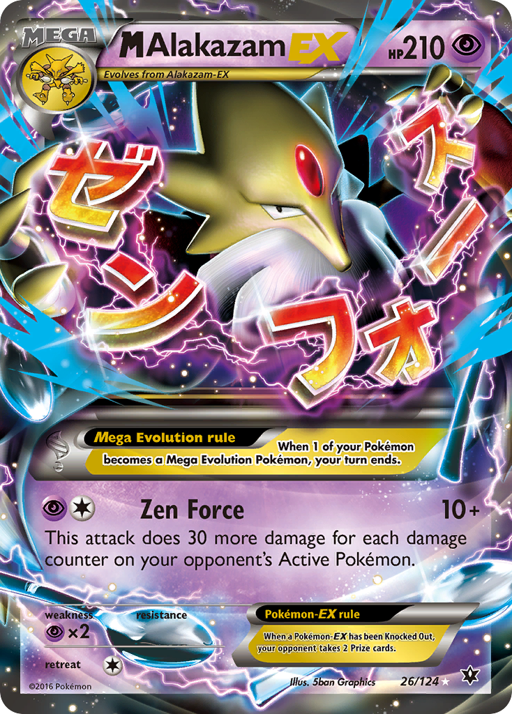 M Alakazam EX (26/124) [XY: Fates Collide] | Good Games Modbury