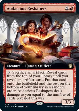 Audacious Reshapers Extended Art 374/81 (Commander 2021)  | Good Games Modbury