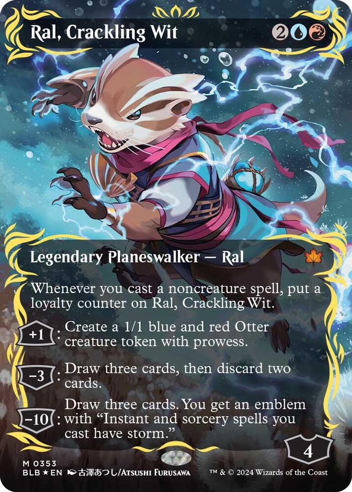 Ral, Crackling Wit 353 (Bloomburrow)  - Borderless Raised Foil | Good Games Modbury